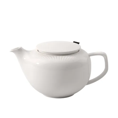 Villeroy & Boch Teekanne Afina, Weiß, 0,420 L - Elegante Teekanne aus hochwertiger Keramik mit 0,420 L Fassungsvermögen, perfekt für stilvolle Teestunden.