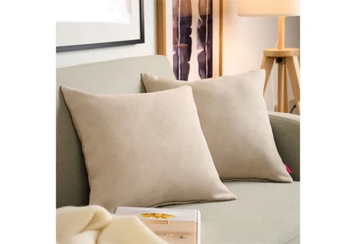 Blumtal Kissenbezug Chenille - Kuscheliges Zierkissen, (2 Stück), mit verstecktem Reißverschluss im praktischen Set