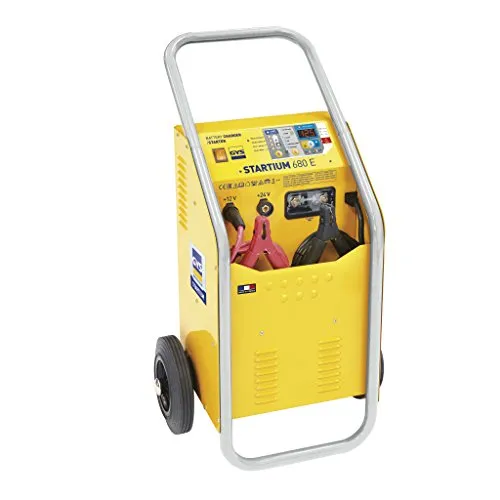 GYS STARTIUM 680 E Batterieladegerät 12/24V - Fahrzeugbatterie-Ladegeräte, leistungsstark mit 45A Ladestrom für schnelles Laden von 20-675Ah und 20-525Ah Batterien.