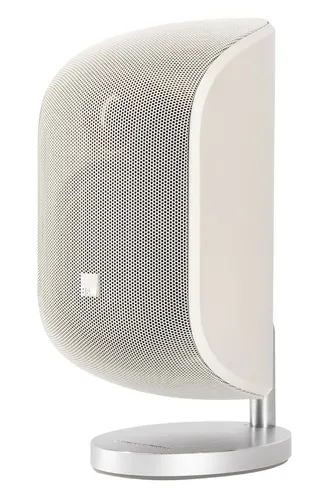 Bowers & Wilkins BW M-1 Lautsprecher 100 W - Weiß - Satelliten-Lautsprecher mit 10,2 cm Tieftöner und Nautilus-Hochtöner für klaren Sound. Minimalistisches Design, ideal für Heimkino-Setup und vielseitige Montageoptionen.
