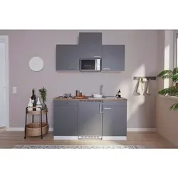 Respekta Luis Miniküche 150 cm in grau von Respekta