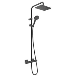 hansgrohe Vernis Shape 230 Showerpipe, mattschwarz mit EcoSmart