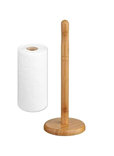 Küchenrollenhalter aus Bambus, langlebig und robust (32 x 14 cm)