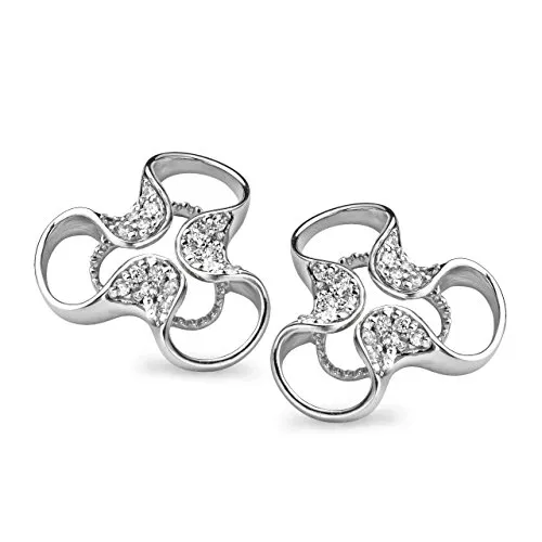 Orphelia Damen-Ohrstecker 925 Sterling Silber Zirkonia weiß ZO-5033
