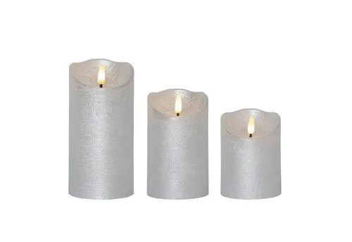 LED Kerzenset FLAMME in silber von Marelida