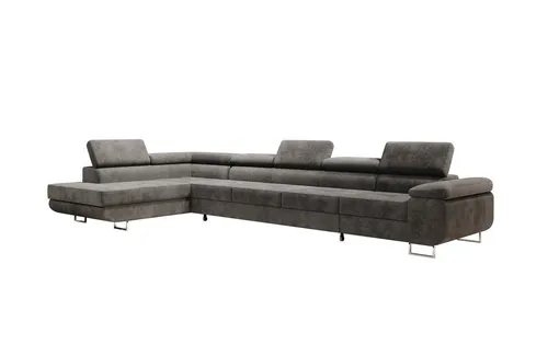 Luxusbetten24 Schlafsofa Designer Sofa Maxi in Cord, mit Schlaffunktion und Stauraum
