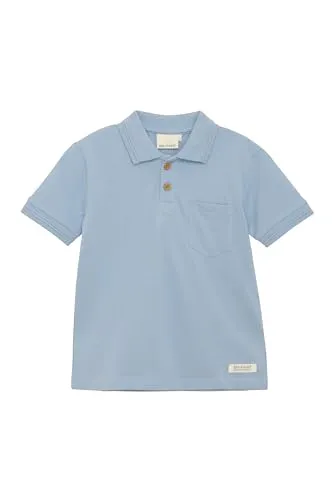 EN FANT Poloshirt ENPolo SS - Lässiges Poloshirt für Kinder in Dusty Blue - Kinder-Shirts, aus 95% Baumwolle für hohen Tragekomfort, lässiger Stil mit Knopfleiste, ideal für Freizeit und Alltag.