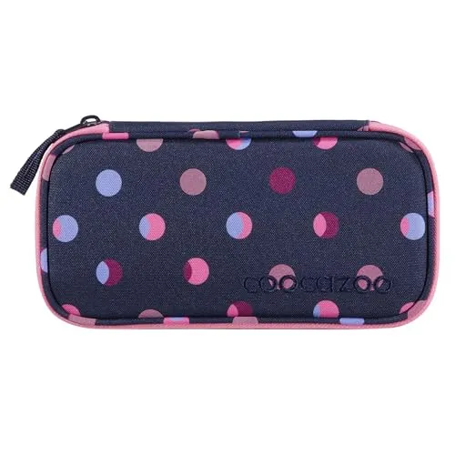 coocazoo Mäppchen Reflective Moons - Lila Federmäppchen mit großem Hauptfach und Fächern für Zirkel, Geodreieck & Stundenplan, nachhaltig aus recycelten Materialien