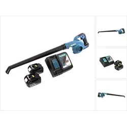 Makita DUB 186 RG Akku Gebläse: Leistungsstarker Laubbläser mit 2x 6,0 Ah Akkus - Laubgeräte, kabelloser Betrieb für maximale Flexibilität, ideal für Gartenpflege und schnelle Laubentfernung.