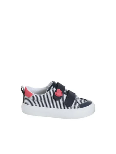 vertbaudet Gestreifte Baby Stoff-Sneakers mit Klett Babystiefel