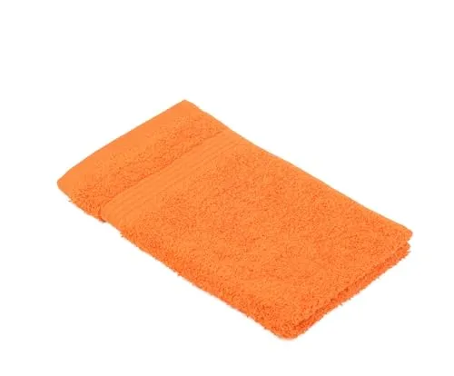 liebling Gästetuch, 100% hochwertige Baumwolle, Serie Miami, 30 x 50 cm, waschbar & trocknergeeignet, Farbe: orange