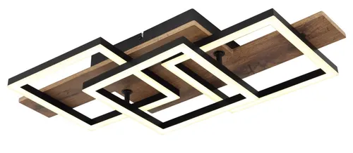 Moderne LED Deckenleuchte Holzoptik 24W