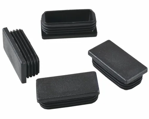 Lamellenstopfen Vierkantrohrstopfen 100 x 40 mm - Schwarz - Sonstige, 200 Stück Abdeckstopfen mit geriffelter Struktur für einen sicheren Abschluss von Vierkantrohren, ideal für einen sauberen und professionellen Look.