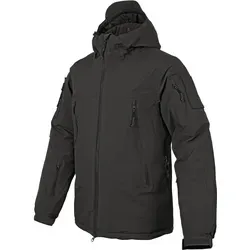 Anton Blöchl Extreme Cold Weather Jacket Level 7 - Schwarz, Größe M - Funktionsjacke für extreme Kälte bis -20°C, ausgestattet mit PrimaLoft® Füllung, wasserabweisend und atmungsaktiv – ideal für Outdoor-Abenteuer und extreme Wetterbedingungen.