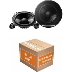 Lautsprecher Boxen Einbaupaket Front Pioneer TS-G130C passend für Fiat Qubo Typ 225 | 2x Tief-Mitteltöner 2x Hochtöner