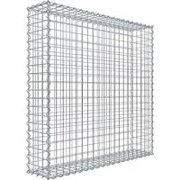 Gabiona Gabionenkorb 100 cm x 100 cm x 20 cm – Hochwertiger Korrosionsschutz