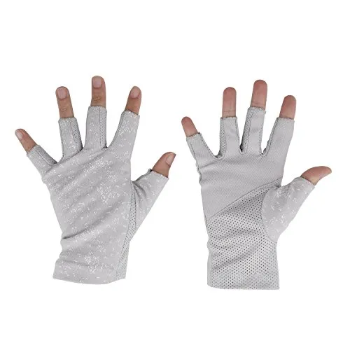 Damen Sommer Halbfinger Handschuhe Baumwolle Fahrradhandschuhe Kurz Spitzenhandschuhe Anti-Rutsch, Anti-UV Schutz, Dünn Sonnenschutz Fäustlinge Gloves für Fahren Golf Outdoor Motorrad Radfahren