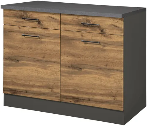 KOCHSTATION Unterschrank KS-Trier Breite 100 cm, für viel Stauraum