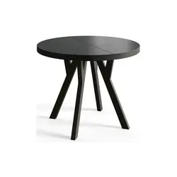 AlpiMeble Runder Esszimmertisch OVO, ausziehbar - Esszimmertisch mit ausziehbarer Funktion von 80 cm bis 130 cm Durchmesser, ideal für kleine Räume und vielseitig einsetzbar. Hochwertige Holzbeine sorgen für Stabilität und Langlebigkeit.