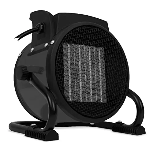 VONROC Elektrischer Heizlüfter - 6000 W/9000 W - Keramik | Dreiphasenleistung 400 V (Grün, 3000W) (Grau, 2000W)