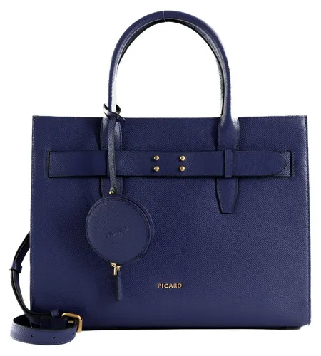 PICARD Leder Umhängetasche Chic Way Shopper Royal blau in blau von Picard