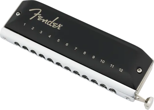 Fender Groove Pro Chromatic 12H C - Mundharmonika-Zubehör mit 12 Kanzellen in C-Dur; hochwertige Edelstahl Deckelplatten und Phosphor Bronze Stimmplatten für exzellenten Klang.