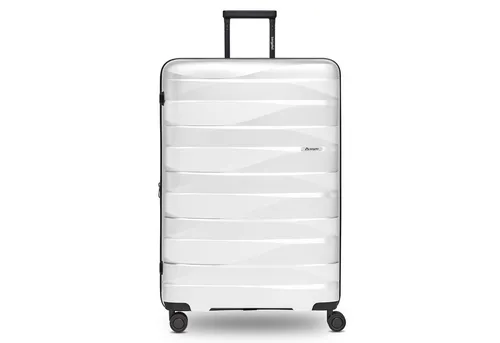 Bergpfeil Hartschalen-Trolley Travel mit 4 Rollen in weiß von Bergpfeil