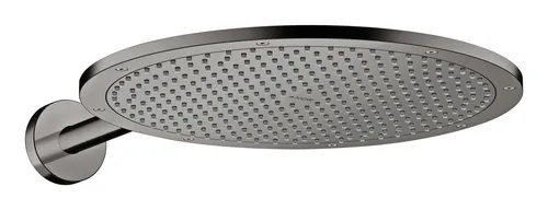 Axor Showersolutions Kopfbrause 350 1jet mit Brausearm - Polished Black Chrome - Elegante Kopfbrause in Polished Black Chrome, bietet ein luxuriöses Duscherlebnis mit modernem Design für Ihr Badezimmer.