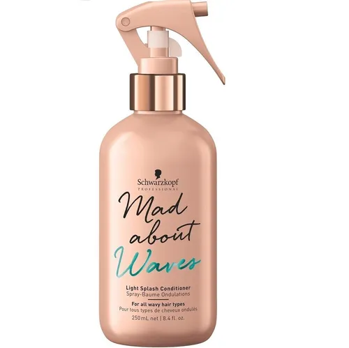 Schwarzkopf mad about Waves Light Splash Conditioner 250ml - Shampoos & Spülungen für lockiges und welliges Haar, feuchtigkeitsspendender Leave-in Conditioner für strahlende Wellen und optimale Pflege.