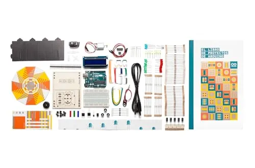 Arduino Starter Kit [K030007] – Komplettset für Elektronik und Programmierung - Experimentierkasten für Anfänger: Das offizielle Arduino Starter Kit [K030007] enthält über 200 Komponenten und ein spanisches Projektbuch für 12 praktische Projekte, ideal zum Erlernen von Elektronik und Programmierung.