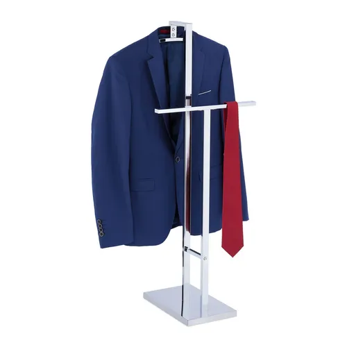 Herrendiener Kleiderbutler – Stummer Diener für Anzüge - Kleiderständer aus stabilem Stahl, freistehend und ideal für ordentliche Aufbewahrung von Anzügen. Mit einer Höhe von 102 cm und einer Breite von 32 cm passt er perfekt in jedes Zimmer.