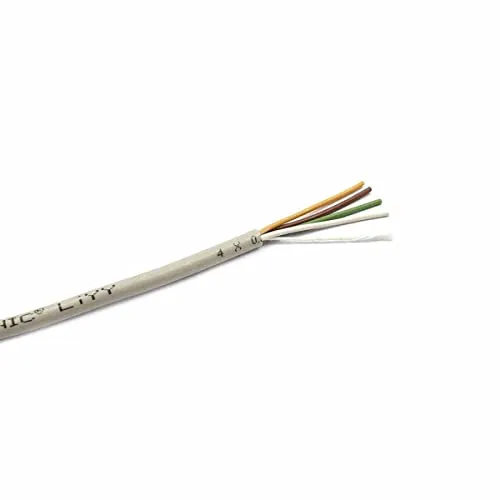 WITTKOWARE LiYY 4x0,25mm² Elektronik-Steuerleitung ohne Abschirmung, Kupfer, Mantelfarbe grau, Kabelllänge 100m