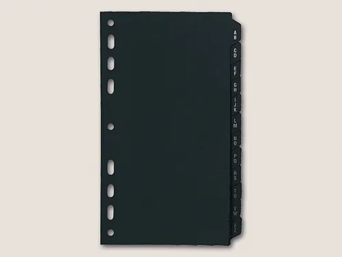 rido ide Terminplaner Ersatzregister A-Z schwarz 8-teilig von rido ide