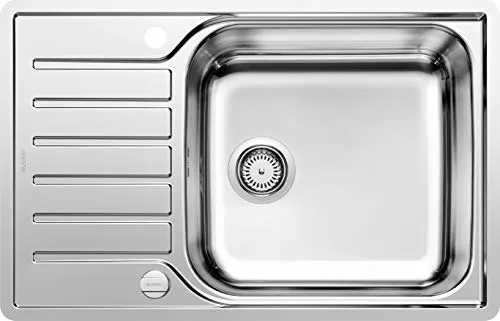 BLANCO LANTOS XL 6 S-IF Compact | Edelstahl Spüle - Elegante Edelstahlspüle für 60 cm breite Unterschränke, reversibel einbaubar und mit extra großem Becken für optimalen Komfort und Raumnutzung.