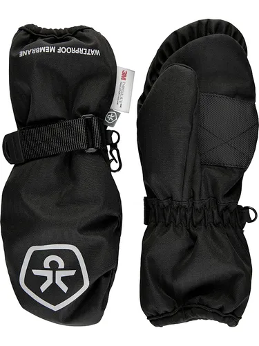 Color Kids Funktionsfäustlinge Schwarz, Größe 116-128 - Wasserdichte und atmungsaktive Kinderhandschuhe von Color Kids, ideal für kalte Tage. Mit rutschhemmender Innenhand und reflektierenden Details für mehr Sicherheit.