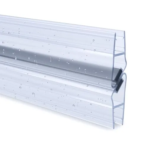 Duschdichtung PVC Ersatzdichtung TYP-8 90° 200cm für 10mm Glas - Duschkabinen & -wände: Schimmelbeständige und langlebige Dichtungen, einfach zu montieren und individuell kürzbar für perfekten Spritzwasserschutz.
