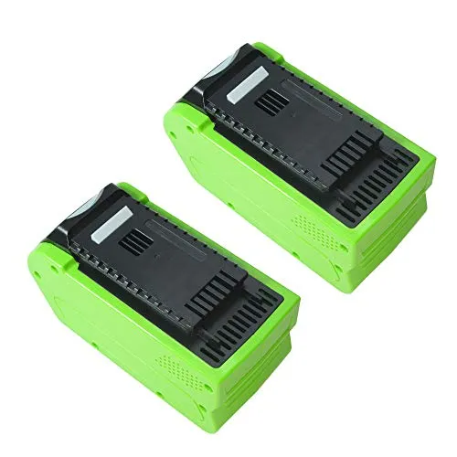 2X Trade-Shop Premium Li-Ion Akku, 40V / 4000mAh / 160Wh für Greenworks G-MAX 2500007 2500207 21107 24107 22637T 22147T 20117 20077 20157 27087 4100102