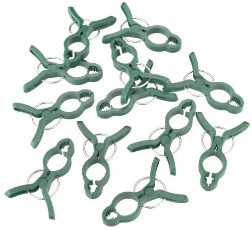 Meister Pflanzenclips - Praktisches Set mit 10 Stück - Zur einfachen Pflanzenbefestigung - Ideal für Rankpflanzen - Witterungsbeständig & robust - Grün / Pflanzenklammern / Tomatenhalter / FLOR78810