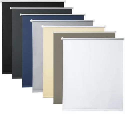 Produktbild WOLTU Verdunklungsrollo, Klemmfix ohne Bohren, Weiß, 50x150cm(BxH)