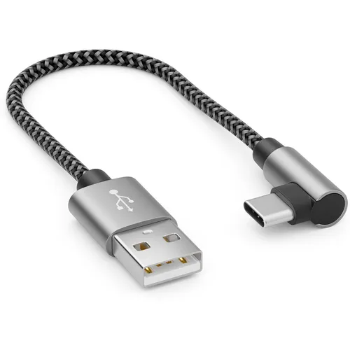 0,15m USB C Kabel 3A Ladekabel 90° Gewinkelt Datenkabel Handy Smartphone Tablet