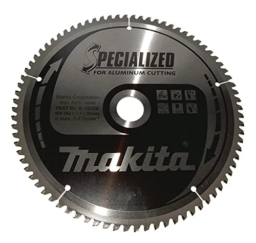 Makita Specialized Sägeblatt 260 x 30 mm, 80Z, B-33320 - Kreissägeblätter von Makita, präzise und langlebig, ideal für saubere Schnittkanten bei Holz und anderen Materialien.