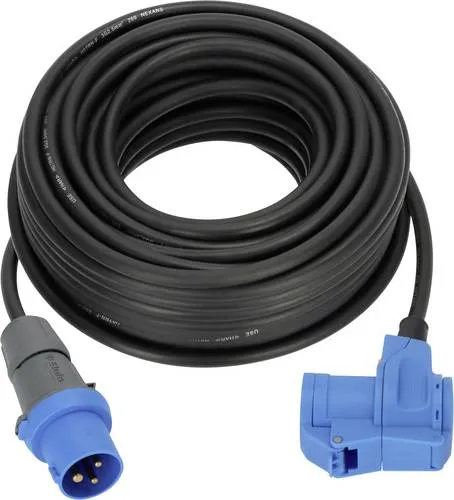 Brennenstuhl 1168650525 Verlängerungskabel 25m - Robustes Camping CEE Verlängerungskabel IP44 für Innen- und Außenbereich, 16 A, 3-polig. Ideal für zuverlässige Stromversorgung unterwegs oder im Garten.
