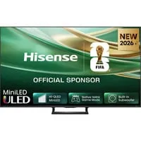 Hisense ULED 55E8S MiniLED Fernseher 55 Zoll (4K, QLED) - Genießen Sie beeindruckende Bildqualität mit dem Hisense ULED 55E8S MiniLED Fernseher. Die innovative MiniLED-Technologie sorgt für lebendige Farben und tiefes Schwarz. Ideal für Filme und Gaming dank 144 Hz Bildwiederholrate.