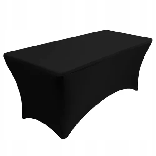 Elastischer Tischbezug Schwarz 180x76 cm