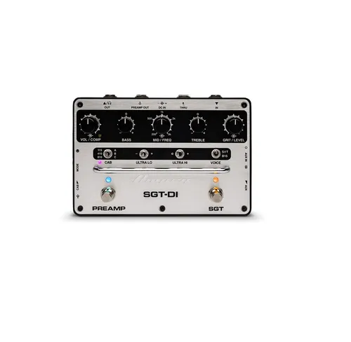 Ampeg SGT-DI: Vielseitige Preamp- und DI-Box für Bassisten - Bassverstärker mit SGT Circuit, Voicing Switch für SVT und B15, Onboard IR Loader und variablen Kompressor – perfekt für Bühne, Proberaum oder Studio.