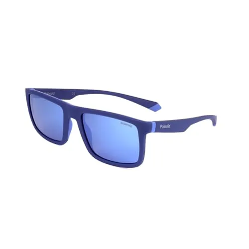 Polaroid Pld 2134/s ZX9/5X BLUE AZURE Sunglasses Men's Acetate, Standard, 56