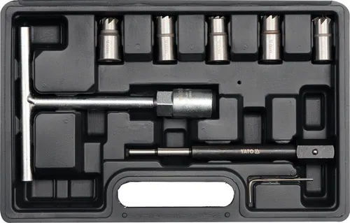 Yato Diesel Einspritzdüse und Cutter Set (YT-17625) - Praktisches Zubehör für Oberfräsen, ideal für präzise Schnitte und eine einfache Handhabung. Perfekt für Heimwerker und Profis!