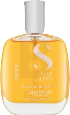 Alfaparf Milano Semi Di Lino Curls Multi-Benefit Oil multifunktionales Trockenöl Für den Glanz lockiger und krauser Haare 100 ml