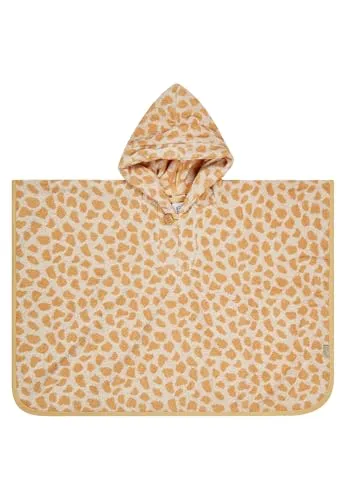 Sterntaler® Badeponcho GIRAFFE Kaya - Poncho aus saugfähiger Baumwolle, kuschelweiche Frotteequalität mit Kapuze und Holzknopf, ideal für nach dem Baden und mit tollem Giraffen-Print.