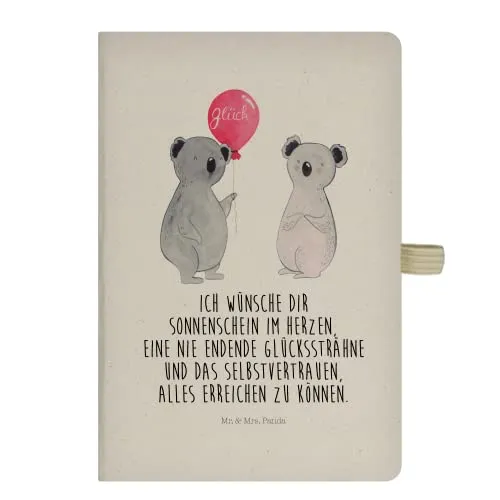 Mr. & Mrs. Panda Kladde Koala Luftballon - Geschenk, Party, Journal, Geburtstag, notizbuch, Reisetagebuch, Schreibheft, Skizzenbuch